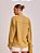 Camisa Malu de Linho em Viscose com Vivo Caramelo - Imagem 2