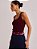 Regata Luiza de Tricot Ponto Aberto Vinho - Imagem 3