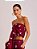 Top Valeria Acetinado Estampado Vinho - Imagem 3