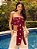 Top Valeria Acetinado Estampado Vinho - Imagem 9