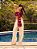 Top Valeria Acetinado Estampado Vinho - Imagem 10