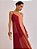Vestido Longo Meire de Chiffon com Recorte Colorido - Imagem 5