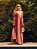 Vestido Longo Meire de Chiffon com Recorte Colorido - Imagem 7