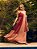Vestido Longo Meire de Chiffon com Recorte Colorido - Imagem 9