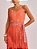 Vestido Curto Margo de Crepe em Alfaiataria Estampado Laranja - Imagem 4