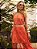 Vestido Curto Margo de Crepe em Alfaiataria Estampado Laranja - Imagem 7