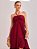 Vestido Longo Fernanda de Crepe Vinho - Imagem 3
