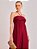 Vestido Longo Fernanda de Crepe Vinho - Imagem 4