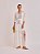 Vestido Midi Juliana com Recortes e Bordado Off White - Imagem 1