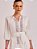 Vestido Midi Juliana com Recortes e Bordado Off White - Imagem 4