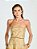 Top Lumine Jacquard Tomara Que Caia Dourado - Imagem 1