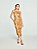 Vestido Midi Metallic Tule Ombro Só Dourado - Imagem 1