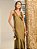 Vestido Longo Maysa Acetinado Fluido Verde Oliva - Imagem 4