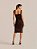 Vestido Midi Tatiane Tricot Marrom - Imagem 2