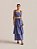Conjunto Top e Saia Midi Pure Linho Tachinhas Azul - Imagem 1