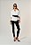 Calça Miss Ajustada Tricot Preta - Imagem 1