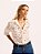 Camisa Velvet Renda Off White - Imagem 1