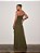 Vestido Longo Crepe Eliana Verde Militar - Imagem 2