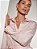 Camisa Tricoline Rose Rosa Claro - Imagem 3