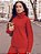 Blusa Tricot Ampla Gola Alta Vermelha - Imagem 4