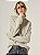 Blusa Tricot Ampla Gola Alta Bege - Imagem 3