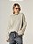 Blusa Tricot Ampla Gola Alta Bege - Imagem 1