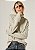 Blusa Tricot Ampla Gola Alta Bege - Imagem 3