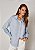 Camisa Cambraia Luiza Azul Claro - Imagem 8
