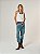 Regata Malha Canelada Karina Off White - Imagem 4