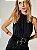 Vestido Malha Flora Preto - Imagem 4