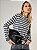 Blusa Trico Eliana Listrado Mescla Com Off - Imagem 3