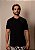 T-shirt Malha Masculina Lorenzo Preta - Imagem 1