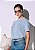 T-Shirt Malha Malu Listra Azul com Off White - Imagem 3
