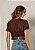 T-Shirt Malha Ligia Marrom - Imagem 2