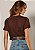 T-Shirt Malha Ligia Marrom - Imagem 2