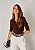 Polo Tricot Erica Marrom - Imagem 1