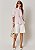 Blusa Tricoline Paola Listrado Off com Rosa - Imagem 3