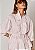 Blusa Tricoline Paola Listrado Off com Rosa - Imagem 4