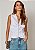 Blusa Tricoline Rosie Branco - Imagem 1