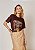 T-Shirt Malha Sol Marrom - Imagem 1