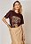 T-Shirt Malha Sol Marrom - Imagem 1