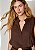 Blusa Linho Blend Larissa Marrom - Imagem 3