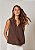 Blusa Linho Blend Larissa Marrom - Imagem 5