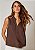 Blusa Linho Blend Larissa Marrom - Imagem 5