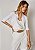 Regata Acetinada Elaine Off White - Imagem 3