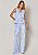 Conjunto Cotton Blend Eliza Listra Azul com Off White - Imagem 5