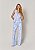 Conjunto Cotton Blend Eliza Listra Azul com Off-White - Imagem 1