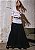 Saia Musseline Thais Preto - Imagem 6