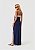 Vestido Longo Jacquard Pamela Azul Marinho - Imagem 2
