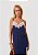 Vestido Longo Jacquard Pamela Azul Marinho - Imagem 6